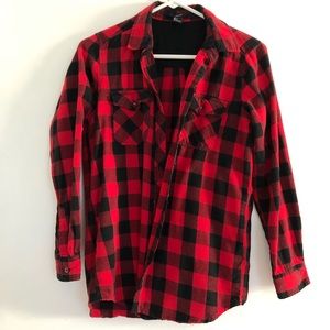 Red and Black Checkered FLANNEL